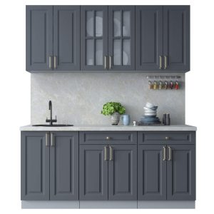 ГОТОВАЯ КУХНЯ ШАТО SOFT-TOUCH 1,8А (ПЕПЕЛ/ ПЕПЕЛ)