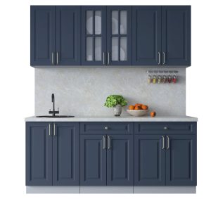 ГОТОВАЯ КУХНЯ ШАТО SOFT-TOUCH 1,9А (ИНДИГО/ ИНДИГО)