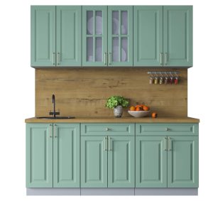 ГОТОВАЯ КУХНЯ ШАТО SOFT-TOUCH 1,9А (МЯТА/ МЯТА)