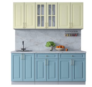ГОТОВАЯ КУХНЯ ШАТО SOFT-TOUCH 1,9А (КАШЕМИР/ ОКЕАН)