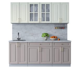 ГОТОВАЯ КУХНЯ ШАТО SOFT-TOUCH 2,0А (БЕЛЫЙ/ ЛУНА)