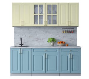 ГОТОВАЯ КУХНЯ ШАТО SOFT-TOUCH 2,0А (КАШЕМИР/ ОКЕАН)