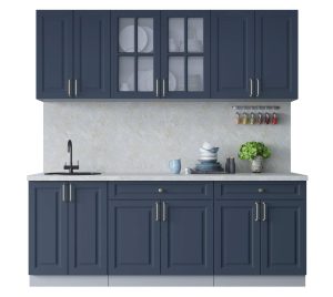 ГОТОВАЯ КУХНЯ ШАТО SOFT-TOUCH 2,1А (ИНДИГО/ ИНДИГО)