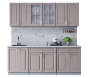 ГОТОВАЯ КУХНЯ ШАТО SOFT-TOUCH 2,1А (ЛУНА/ ЛУНА)