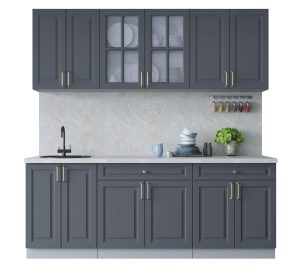 ГОТОВАЯ КУХНЯ ШАТО SOFT-TOUCH 2,1А (ПЕПЕЛ/ ПЕПЕЛ)