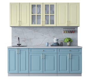 ГОТОВАЯ КУХНЯ ШАТО SOFT-TOUCH 2,1А (КАШЕМИР/ ОКЕАН)