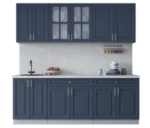 ГОТОВАЯ КУХНЯ ШАТО SOFT-TOUCH 2,2А (ИНДИГО/ ИНДИГО)