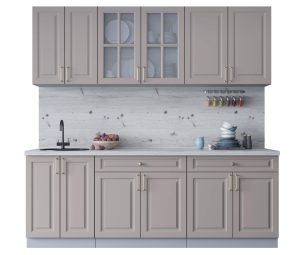 ГОТОВАЯ КУХНЯ ШАТО SOFT-TOUCH 2,2А (ЛУНА/ ЛУНА)