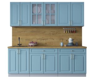 ГОТОВАЯ КУХНЯ ШАТО SOFT-TOUCH 2,2А (ОКЕАН/ ОКЕАН)