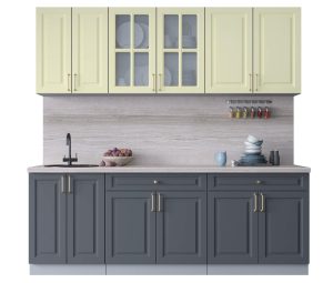 ГОТОВАЯ КУХНЯ ШАТО SOFT-TOUCH 2,2А (КАШЕМИР/ ПЕПЕЛ)