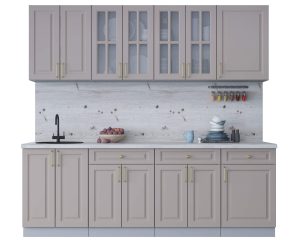 ГОТОВАЯ КУХНЯ ШАТО SOFT-TOUCH 2,3А (ЛУНА/ ЛУНА)