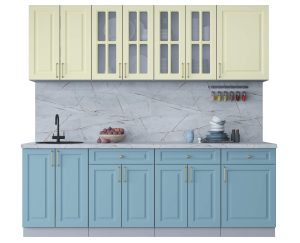 ГОТОВАЯ КУХНЯ ШАТО SOFT-TOUCH 2,3А (КАШЕМИР/ ОКЕАН)