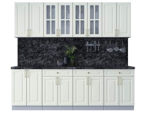 ГОТОВАЯ КУХНЯ ШАТО SOFT-TOUCH 2,4А (БЕЛЫЙ/ БЕЛЫЙ)