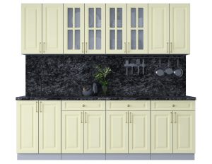 ГОТОВАЯ КУХНЯ ШАТО SOFT-TOUCH 2,4А (КАШЕМИР/ КАШЕМИР)