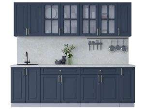 ГОТОВАЯ КУХНЯ ШАТО SOFT-TOUCH 2,5А (ИНДИГО/ ИНДИГО)