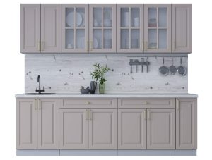 ГОТОВАЯ КУХНЯ ШАТО SOFT-TOUCH 2,5А (ЛУНА/ ЛУНА)