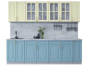 ГОТОВАЯ КУХНЯ ШАТО SOFT-TOUCH 2,5А (КАШЕМИР/ ОКЕАН)