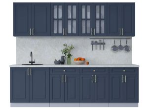 ГОТОВАЯ КУХНЯ ШАТО SOFT-TOUCH 2,6А (ИНДИГО/ ИНДИГО)