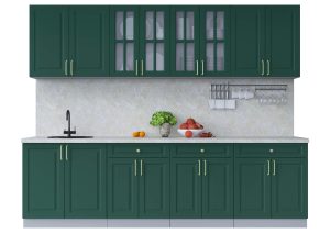 ГОТОВАЯ КУХНЯ ШАТО SOFT-TOUCH 2,7А (ИЗУМРУД/ ИЗУМРУД)