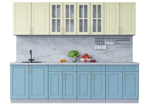 ГОТОВАЯ КУХНЯ ШАТО SOFT-TOUCH 2,7А (КАШЕМИР/ ОКЕАН)