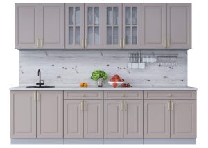 ГОТОВАЯ КУХНЯ ШАТО SOFT-TOUCH 2,8А (ЛУНА/ ЛУНА)