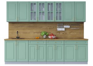 ГОТОВАЯ КУХНЯ ШАТО SOFT-TOUCH 2,8А (МЯТА/ МЯТА)