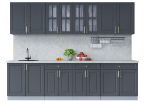 ГОТОВАЯ КУХНЯ ШАТО SOFT-TOUCH 2,8А (ПЕПЕЛ/ ПЕПЕЛ)