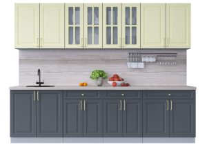 ГОТОВАЯ КУХНЯ ШАТО SOFT-TOUCH 2,8А (КАШЕМИР/ ПЕПЕЛ)