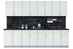 ГОТОВАЯ КУХНЯ ШАТО SOFT-TOUCH 2,9А (БЕЛЫЙ/ БЕЛЫЙ)