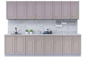 ГОТОВАЯ КУХНЯ ШАТО SOFT-TOUCH 2,9А (ЛУНА/ ЛУНА)