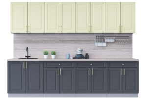 ГОТОВАЯ КУХНЯ ШАТО SOFT-TOUCH 2,9А (КАШЕМИР/ ПЕПЕЛ)