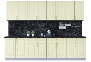 ГОТОВАЯ КУХНЯ ШАТО SOFT-TOUCH 2,9А (КАШЕМИР/ КАШЕМИР)