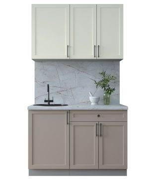 ГОТОВАЯ КУХНЯ ТРЕНД SOFT-TOUCH 1,2А (БЕЛЫЙ/ ЛУНА)