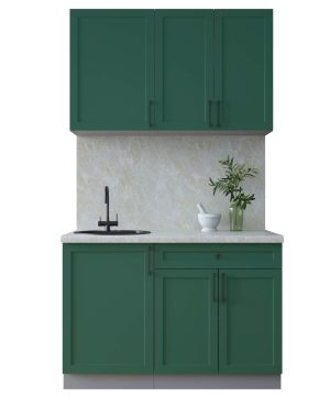 ГОТОВАЯ КУХНЯ ТРЕНД SOFT-TOUCH 1,2А (ИЗУМРУД/ ИЗУМРУД)