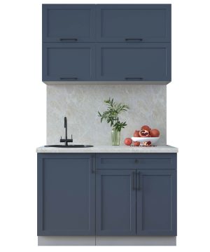 ГОТОВАЯ КУХНЯ ТРЕНД SOFT-TOUCH 1,2Б (ИНДИГО/ ИНДИГО)