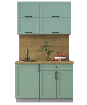 ГОТОВАЯ КУХНЯ ТРЕНД SOFT-TOUCH 1,2Б (МЯТА/ МЯТА)