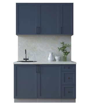 ГОТОВАЯ КУХНЯ ТРЕНД SOFT-TOUCH 1,3А (ИНДИГО/ ИНДИГО)