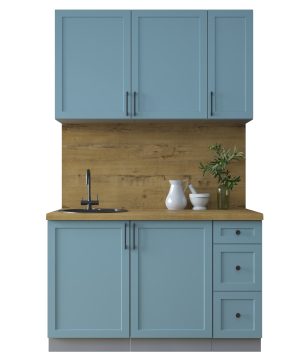 ГОТОВАЯ КУХНЯ ТРЕНД SOFT-TOUCH 1,3А (ОКЕАН/ ОКЕАН)