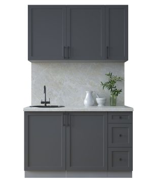 ГОТОВАЯ КУХНЯ ТРЕНД SOFT-TOUCH 1,3А (ПЕПЕЛ/ ПЕПЕЛ)