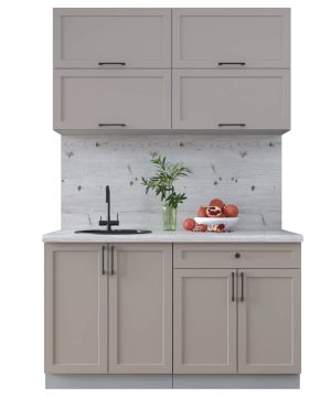 ГОТОВАЯ КУХНЯ ТРЕНД SOFT-TOUCH 1,4Б (ЛУНА/ ЛУНА)