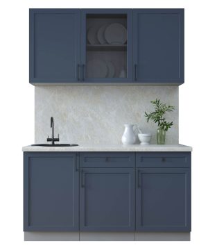ГОТОВАЯ КУХНЯ ТРЕНД SOFT-TOUCH 1,5А (ИНДИГО/ ИНДИГО)