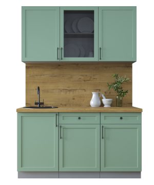 ГОТОВАЯ КУХНЯ ТРЕНД SOFT-TOUCH 1,5А (МЯТА/ МЯТА)