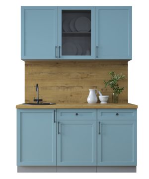 ГОТОВАЯ КУХНЯ ТРЕНД SOFT-TOUCH 1,5А (ОКЕАН/ ОКЕАН)