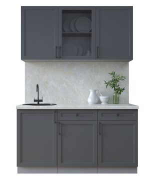 ГОТОВАЯ КУХНЯ ТРЕНД SOFT-TOUCH 1,5А (ПЕПЕЛ/ ПЕПЕЛ)