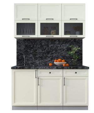 ГОТОВАЯ КУХНЯ ТРЕНД SOFT-TOUCH 1,5Б (БЕЛЫЙ/ БЕЛЫЙ)