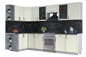 ГОТОВАЯ КУХНЯ ТРЕНД SOFT-TOUCH 1,5Х3,1 (БЕЛЫЙ/ БЕЛЫЙ)
