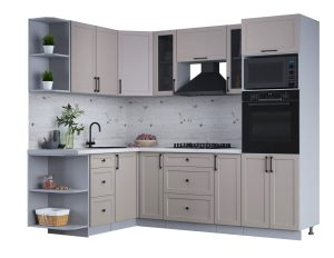 ГОТОВАЯ КУХНЯ ТРЕНД SOFT-TOUCH 1,68Х2,4 (ЛУНА/ ЛУНА)