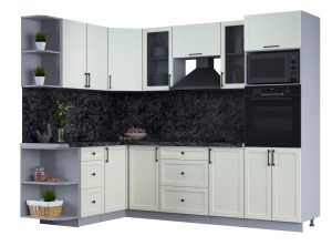 ГОТОВАЯ КУХНЯ ТРЕНД SOFT-TOUCH 1,68Х2,6 (БЕЛЫЙ/ БЕЛЫЙ)