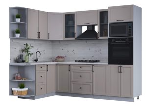 ГОТОВАЯ КУХНЯ ТРЕНД SOFT-TOUCH 1,68Х2,6 (ЛУНА/ ЛУНА)