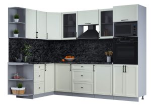 ГОТОВАЯ КУХНЯ ТРЕНД SOFT-TOUCH 1,68Х2,8 (БЕЛЫЙ/ БЕЛЫЙ)